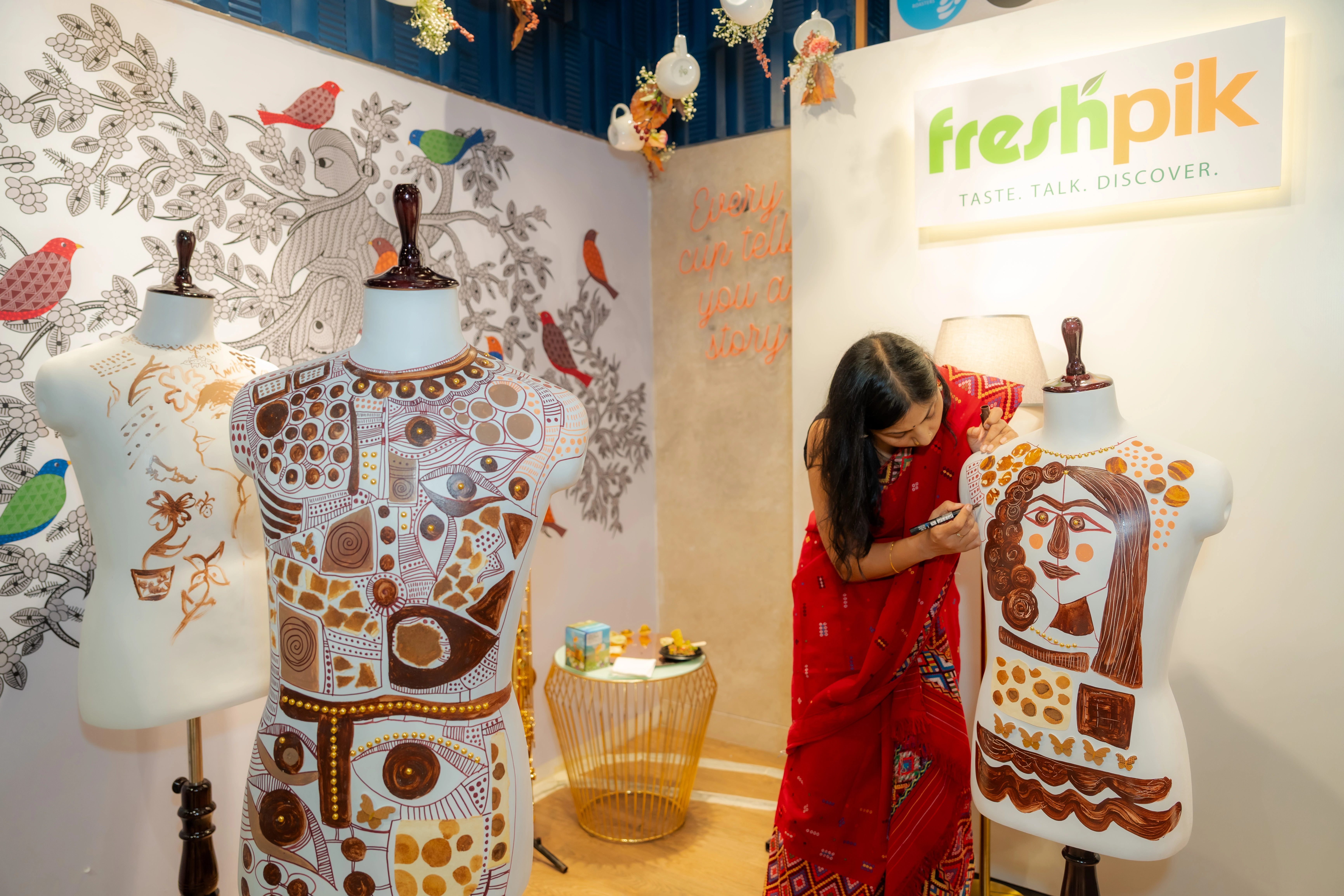 Mannequine Coffee Art Installation